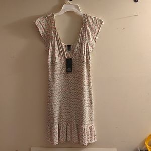 Target (Wild Fable)- White floral smock dress